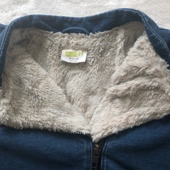 Crazy 8 faux fur size M jacket - Picture 2 of 6